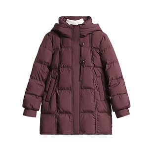 新款妈妈冬装洋气中长款羽绒服中年女加厚保暖防寒服中老年人外套