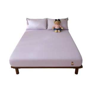 TeenieWeenie小熊床笠单件全棉纯棉床垫罩四季通用三件套防滑床单