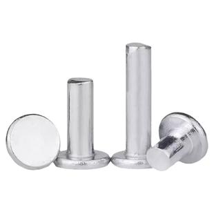 原GB109镀锌平头铁铆钉实心铆钉敲击式平帽卯钉按斤卖m22.5M3M4M6