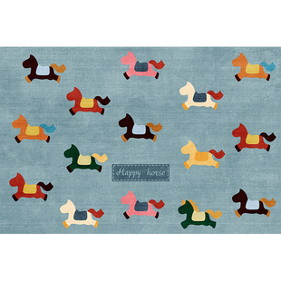 2026新款入户门地垫马年卡通门垫玄关防滑脚垫耐脏家用可裁剪地毯