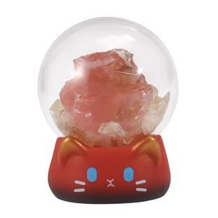 喵晶晶水晶盲盒卡通可爱水晶球办公室桌面摆件伴手小礼物新年礼品