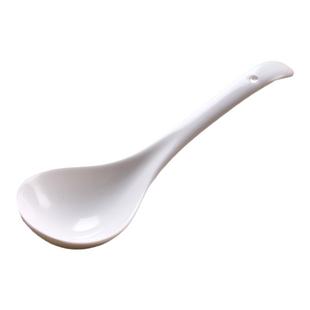 北欧大汤勺陶瓷家用盛汤纯白大勺子汤勺汤匙特大号长柄粥勺子调羹
