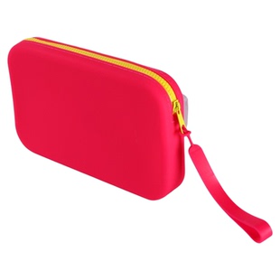 硅胶收纳包便捷硅胶包包手机数据线收纳袋拉链收纳包女生手拿包