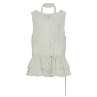 Letter from moon波点荷叶公主连衣裙2025春季新款收腰氛围女裙