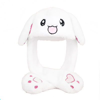 网红耳朵会动可爱风儿童围巾一体