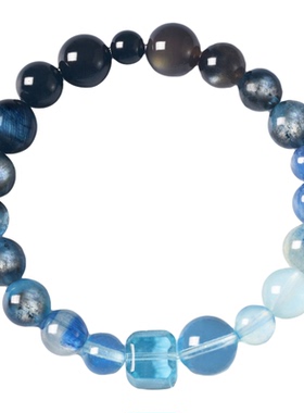 海蓝宝手串高级感招财手链