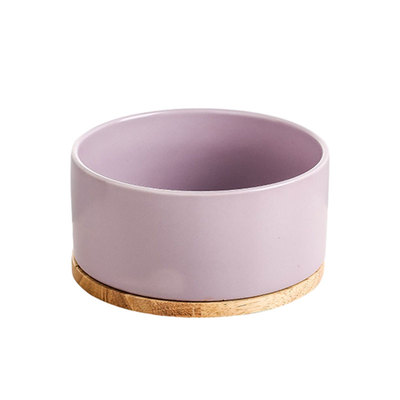 恒温猫咪饮水机实木底座加热水碗