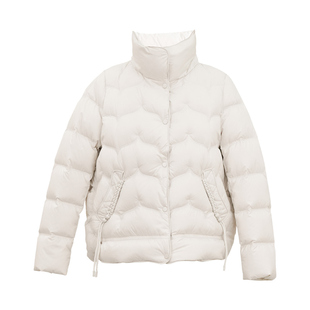 HONRN/红人宽松显瘦立领白鸭绒短款羽绒服外套女冬季HK59YR008