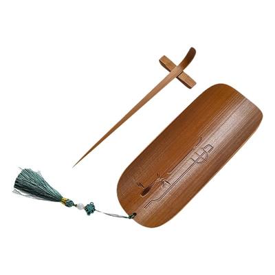 篱缘居复古赏茶荷天然茶则零配件