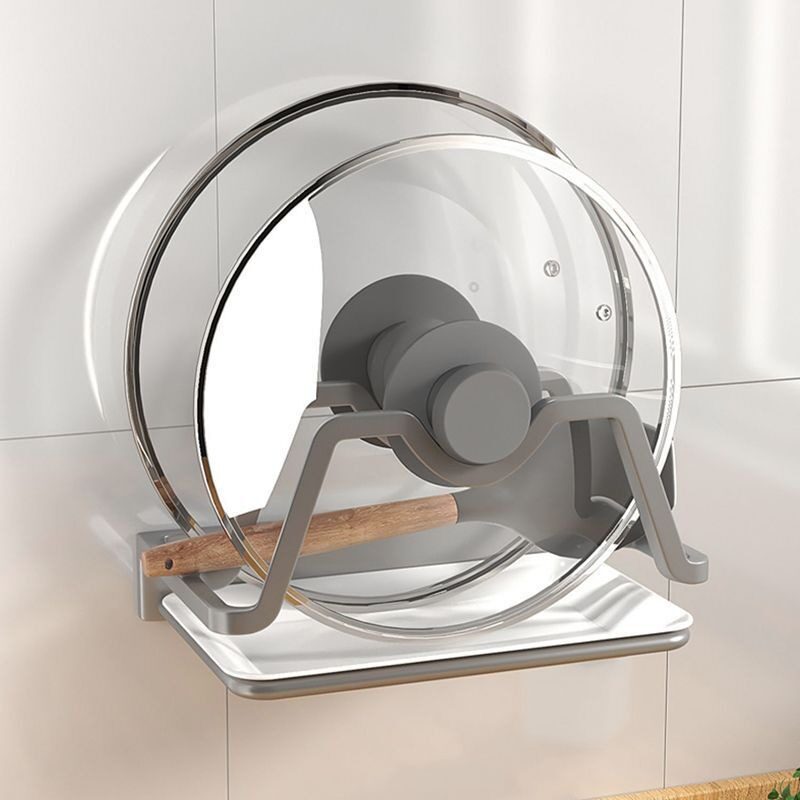 免打孔锅盖架放菜板的架子壁挂式厨房收纳用品置物架带接水家用挂