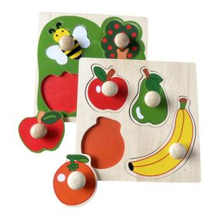 一岁蒙氏早教益智玩具幼教宝宝启蒙手抓板拼板嵌板婴儿童12个月半