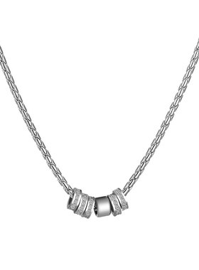 闪钻圆环男士项链2025新款女轻奢小众钛钢不掉色高级锁骨链男潮牌