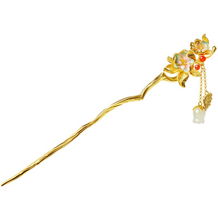 宫里上新发簪新中式女流苏步摇簪子天然和田玉蝴蝶发饰生日礼物