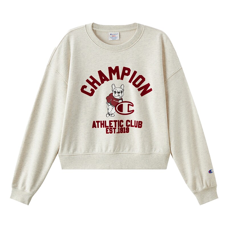 【预售】Champion冠军套头圆领卫衣女26秋季新款趣味印花小狗