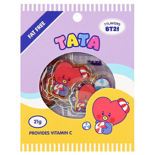 BT21防弹少年团果冻系列透明贴纸手账文具电脑手机壳无痕薄装饰画