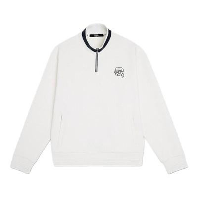 KARL LAGERFELD卡尔拉格斐立领GOLF卫衣冬季新款老佛爷男装情侣款