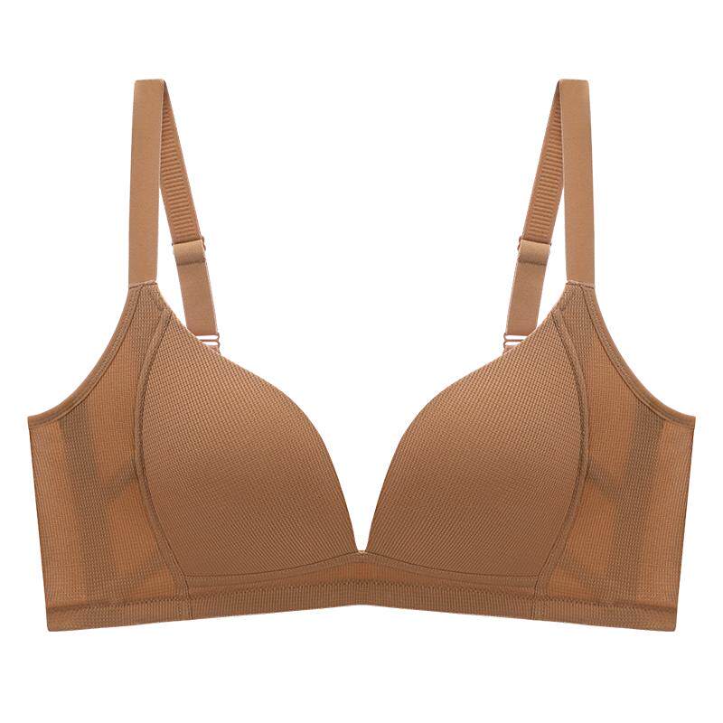 EMMAROSE大胸显小显瘦无钢圈内衣胖mm大码收副乳聚拢防下垂文胸