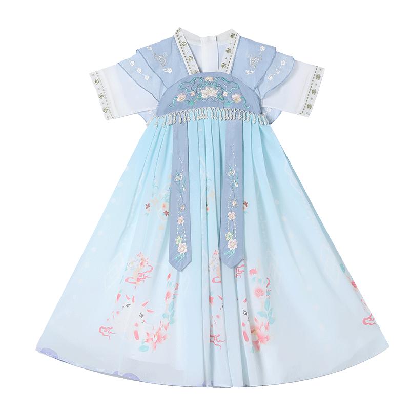女童秋装新款汉服连衣裙