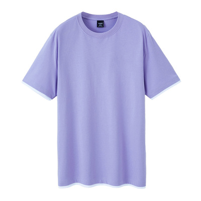 浅紫色T恤衫，让你穿出高级感！
