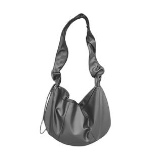 日韩新款褶皱软皮腋下包女流行高级感托特包小众百搭单肩斜挎包潮