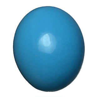 天然绿松石裸石椭圆形素面绿松石戒面高瓷高蓝美国蓝松石裸石