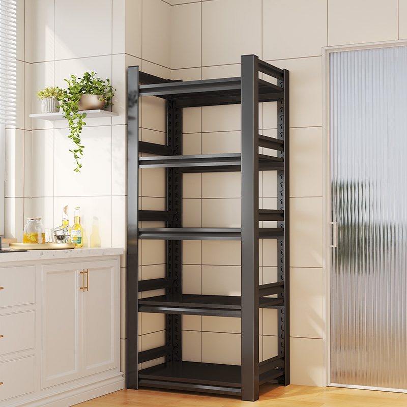 厨房置物架落地多层多功能家用微波炉烤箱储物收纳架货架橱柜架子