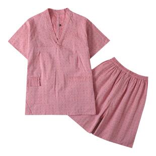 全棉养生艾灸服女款前后开扣长款按摩服开衫中医理疗针灸服男开背