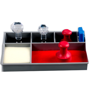 多功能印章盒印章箱印鉴盒桌面台印台盒印章收纳盒银行用大章盒