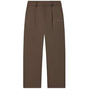 陈星旭同款FILA斐乐男士针织长裤2025春季新款时尚宽松直筒休闲裤