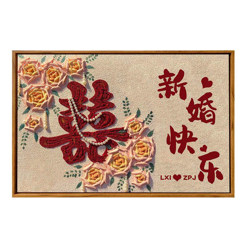 丙烯diy数字油画装饰画送闺蜜