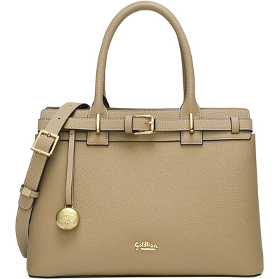 金利来时尚轻奢女包2026新款牛皮单肩手提包大容量通勤斜挎包真皮