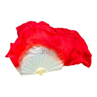流年舞蹈扇子真丝渐变绸扇中国风古典舞舞台成人演出专用表演道具