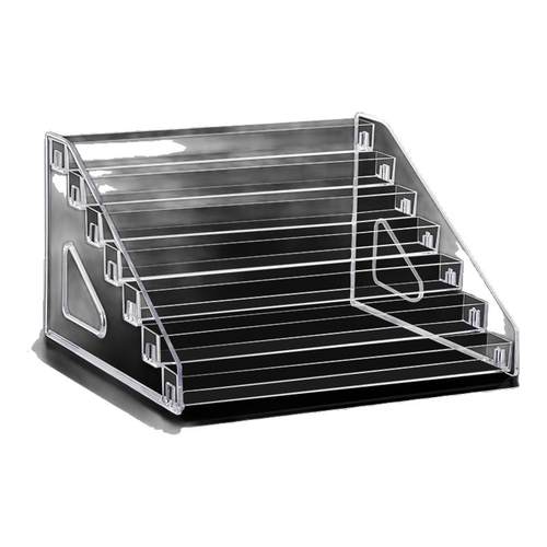 指甲油展示架美甲店口红化妆品阶梯式亚克力多功能收纳盒置物架子