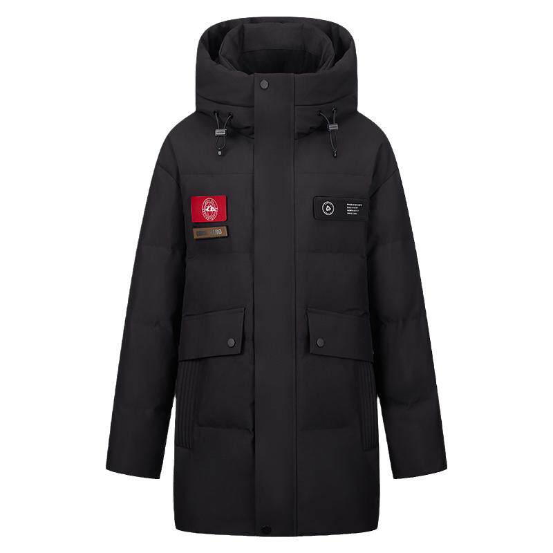 雅鹿情侣羽绒服中长款冬装外套