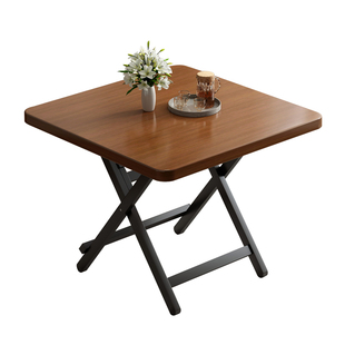 可折叠桌家用小户型餐桌户外露营摆摊新型正方形桌学生写作业书桌