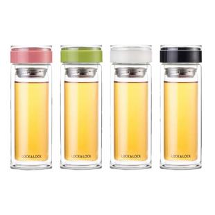 乐扣乐扣双层玻璃杯女家用杯子可爱少女ins风茶杯北欧杯子轻奢