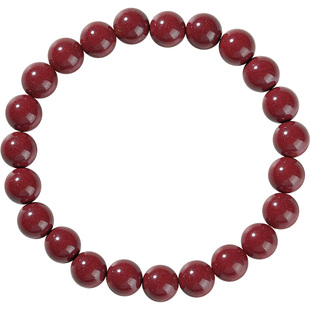 慕溪源天然原矿石朱砂手串紫金砂圆珠护身符手链女款送礼