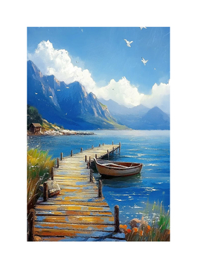 白鹿艺术艺术印象纯手工绘制油画