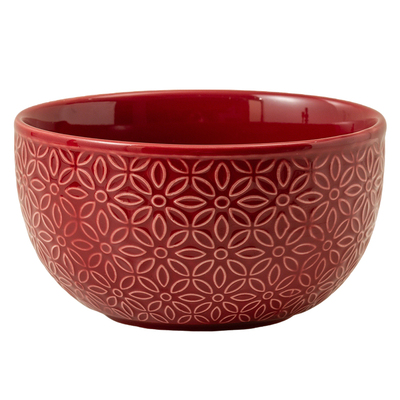 新年喜庆红色陶瓷长柄喜字调羹
