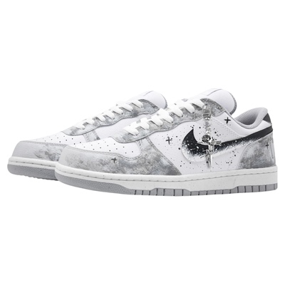 【定制球鞋】Nike BigLow教父冥言 百搭潮流高街低帮板鞋男款黑灰