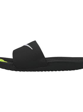 nike耐克男大童黑白字母轻便透气凉运动拖鞋819352-001