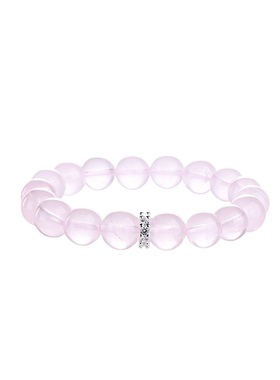 粉水晶手串圣诞节生日礼物送女生