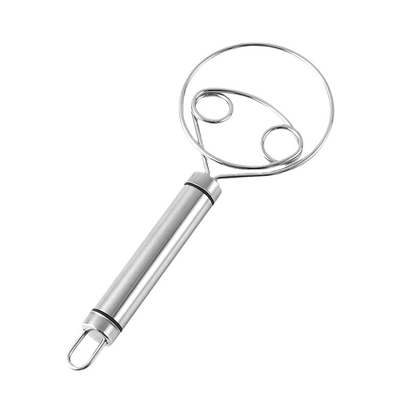 不锈钢丹麦面粉和面神器双眼线圈搅拌器手动面团工具搅面器搅粉棒