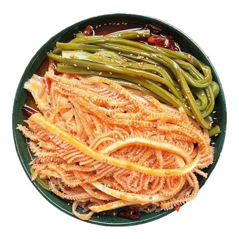 冷吃千层肚贡菜双拼开袋即食毛肚贡菜麻辣重庆红油凉拌大杂烩零食