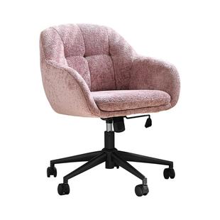 索菲亚奶油风化妆椅女生卧室高级感可旋转升降学习办公椅子A018