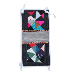 民俗老物件自行车搭子布兜复古怀旧装饰摆设庭院摆件布艺窗帘信兜