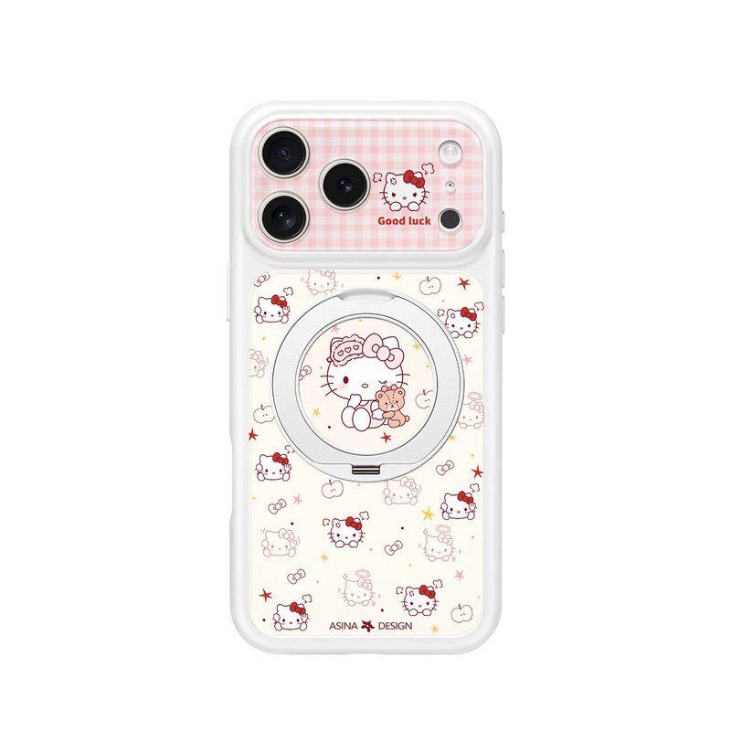 睡衣猫咪适用苹果17Promax手机壳新款iPhone16Pro磁吸保护套Do9带支架支点ip15高级感14好看的硅胶13pm全包女