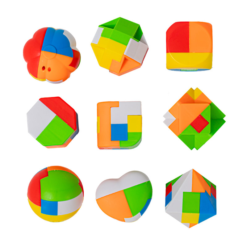 鲁班锁孔明锁全套儿童益智力思维训练小学生8-12岁解扣积木玩具