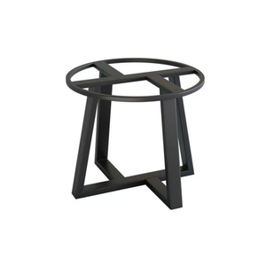 岩板餐桌桌腿圆形加厚小茶几承重边几支撑架大理石底座铁艺桌架子