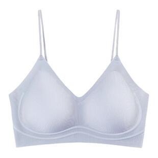 图兰朵内衣女夏薄款小胸聚拢2025新款爆款运动无痕美背细肩带文胸